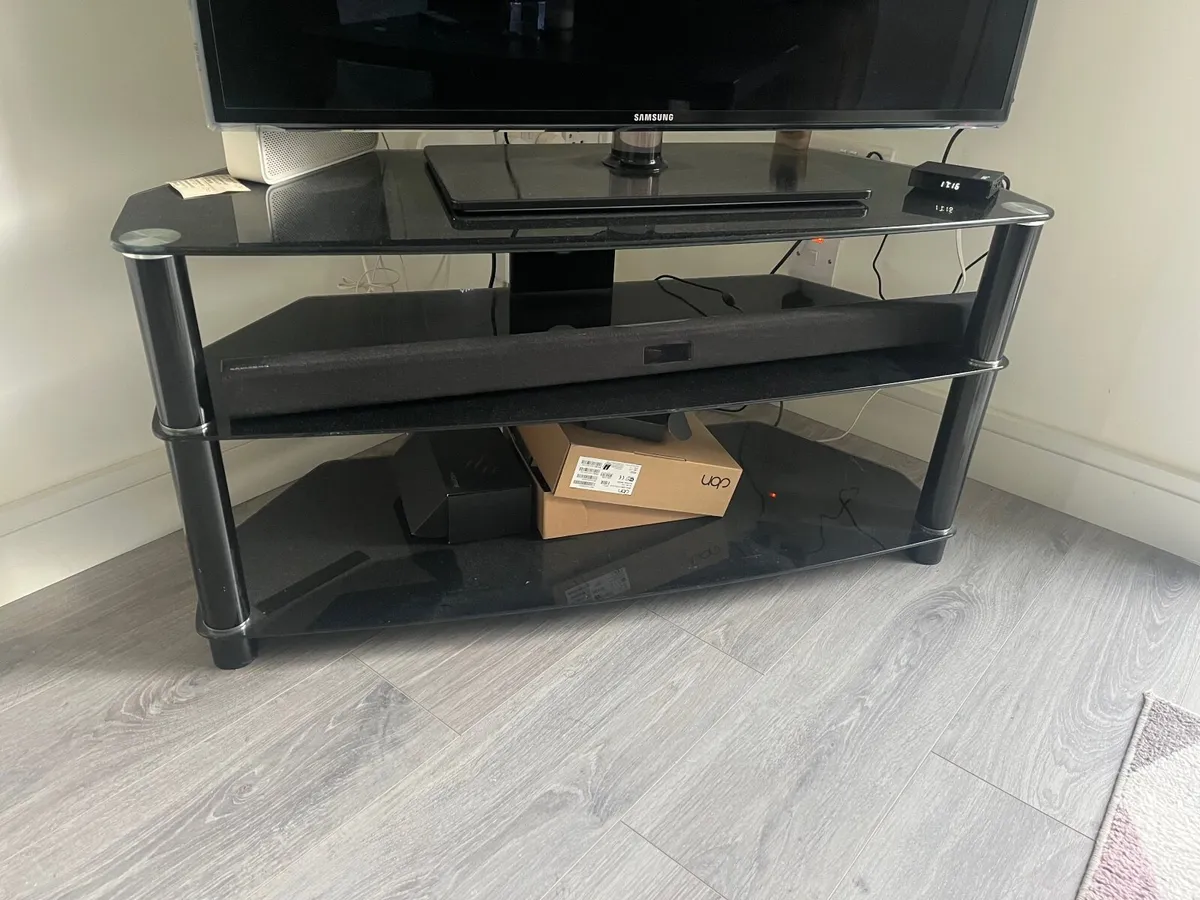 Tv stand and Samsung Soundbar