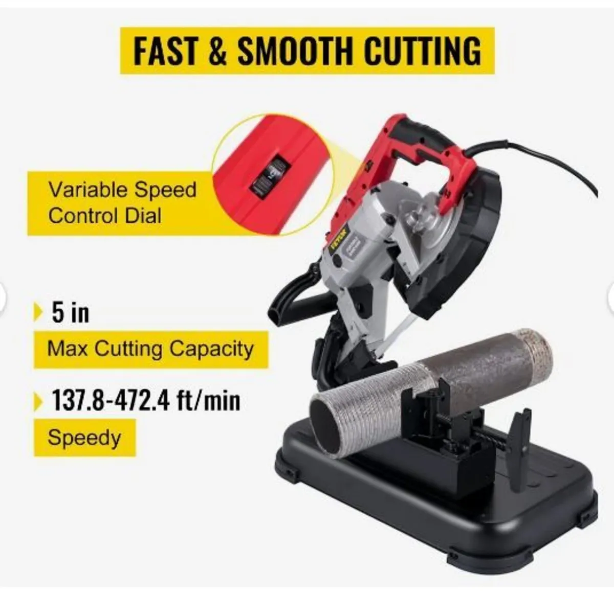 Portable Band Saw, 127 mm x 127 mm Cutting - Image 2