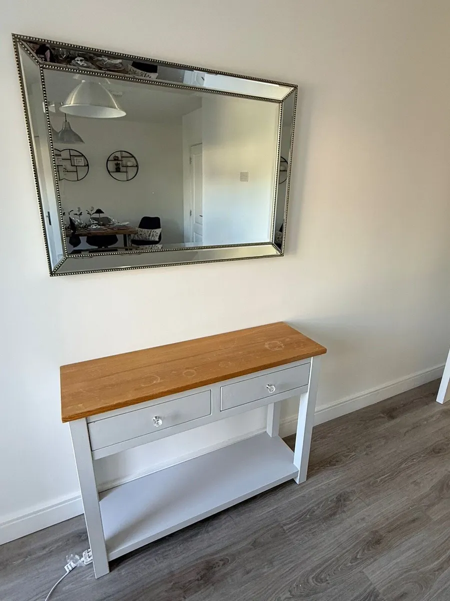 Console Table and Mirror