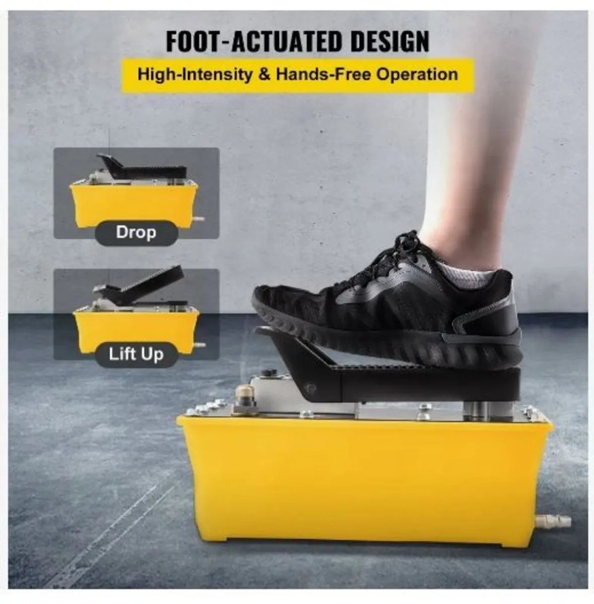 Air Hydraulic Pump, 10,000 PSI Hydraulic Foot - Image 2