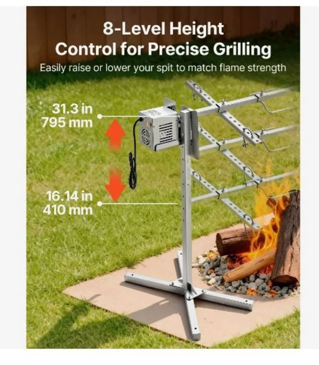 Rotisserie Grill, AC220-240V 8 Level Height - Image 4