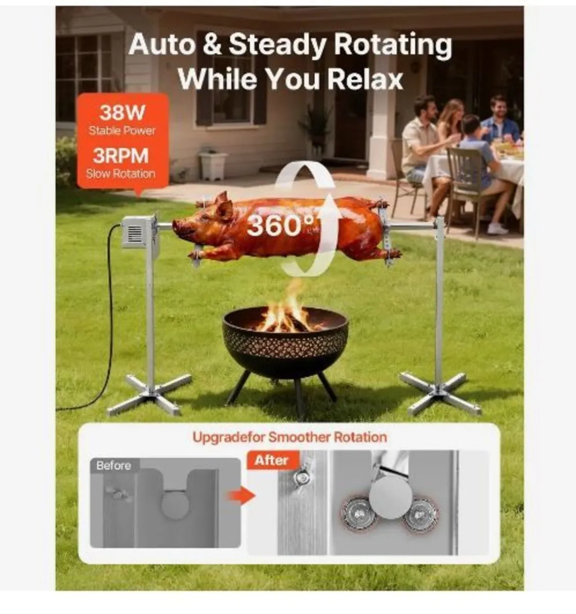 Rotisserie Grill, AC220-240V 8 Level Height - Image 2