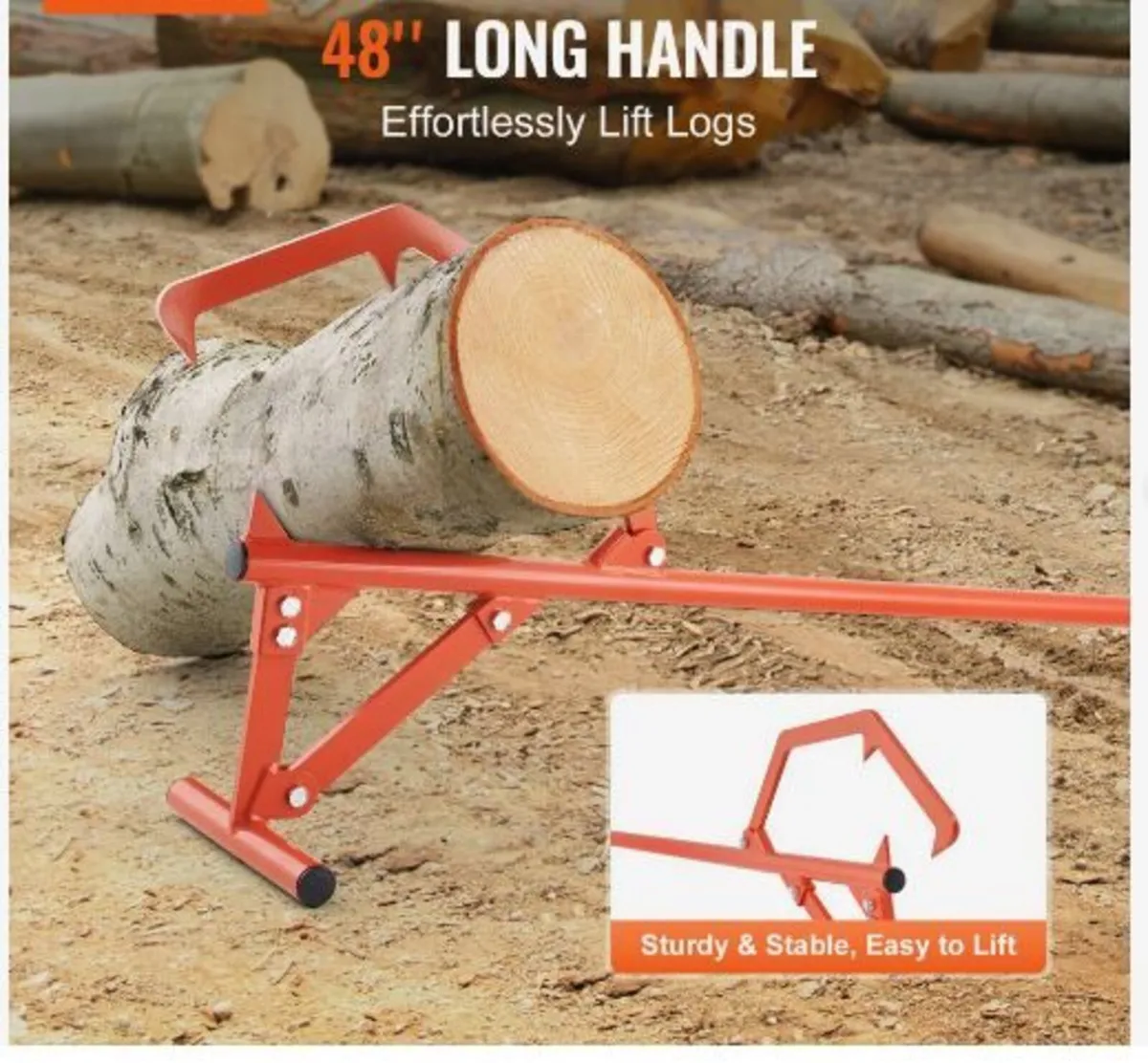 Timberjack, 46.5 in, Heavy Duty Steel Log Roller - Image 3