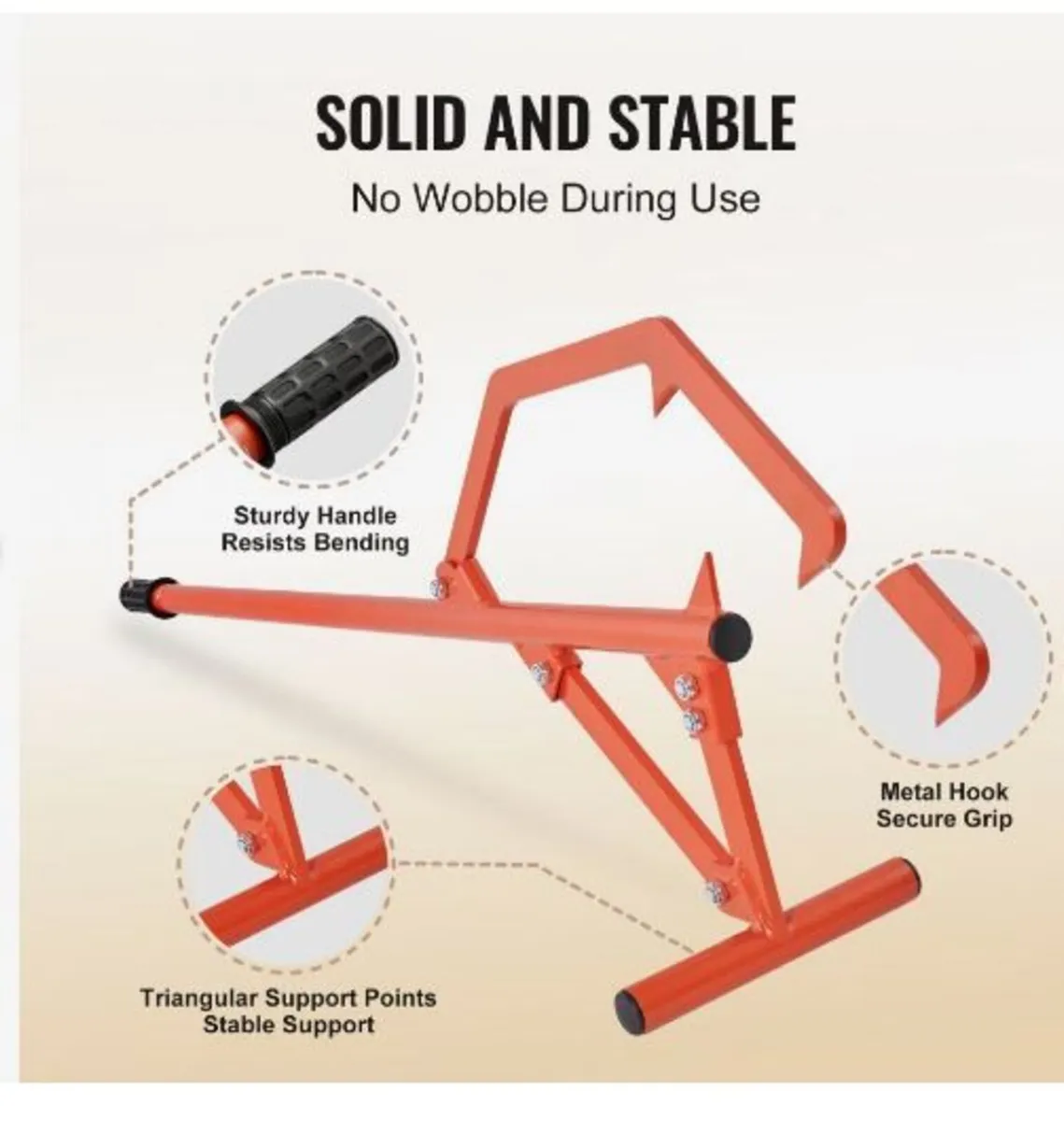 Timberjack, 46.5 in, Heavy Duty Steel Log Roller - Image 4