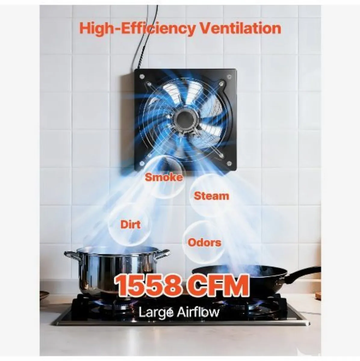 30.5 cm Exhaust Fan, 1558 CFM High Velocity - Image 2