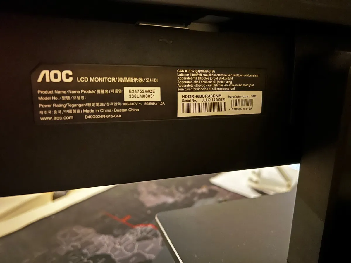 AOC PC Monitor Display 24" - Image 2