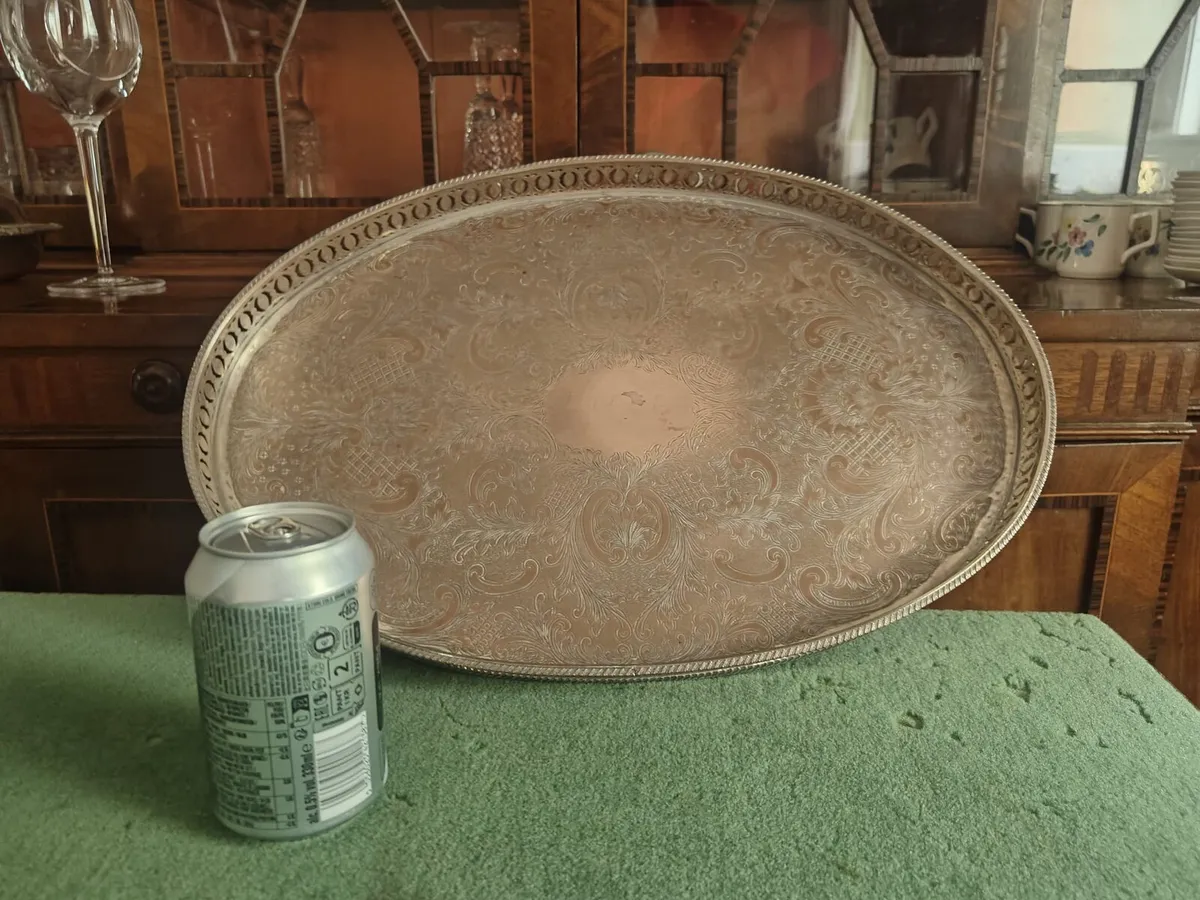 Silver plated tray