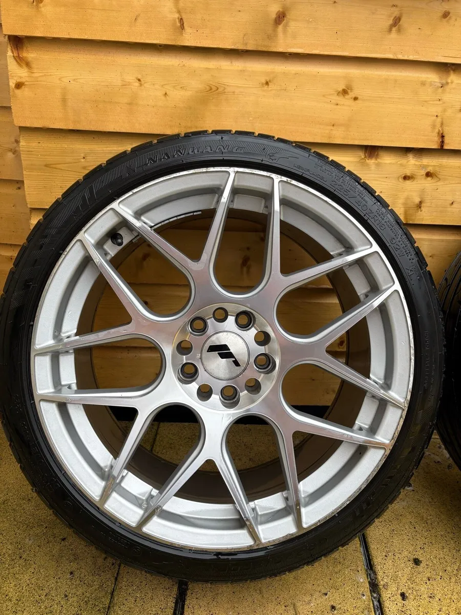 Genuine jr18 diamond cut alloys 18” - Image 4