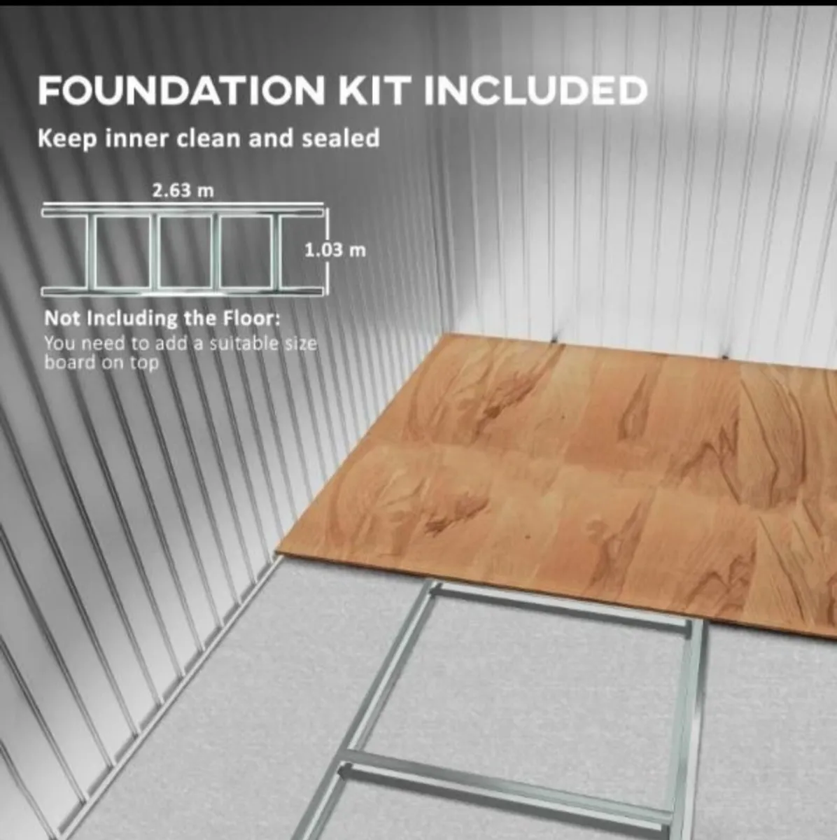 Garden shed 6ftx9ft - Image 4