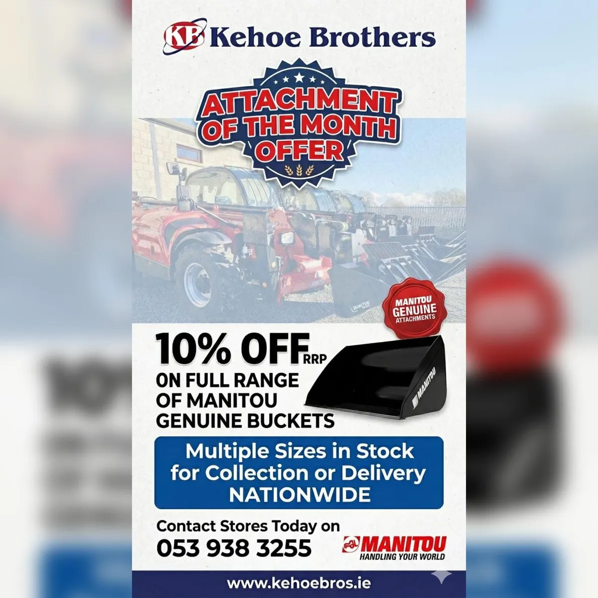 New Manitou Buckets In Stock