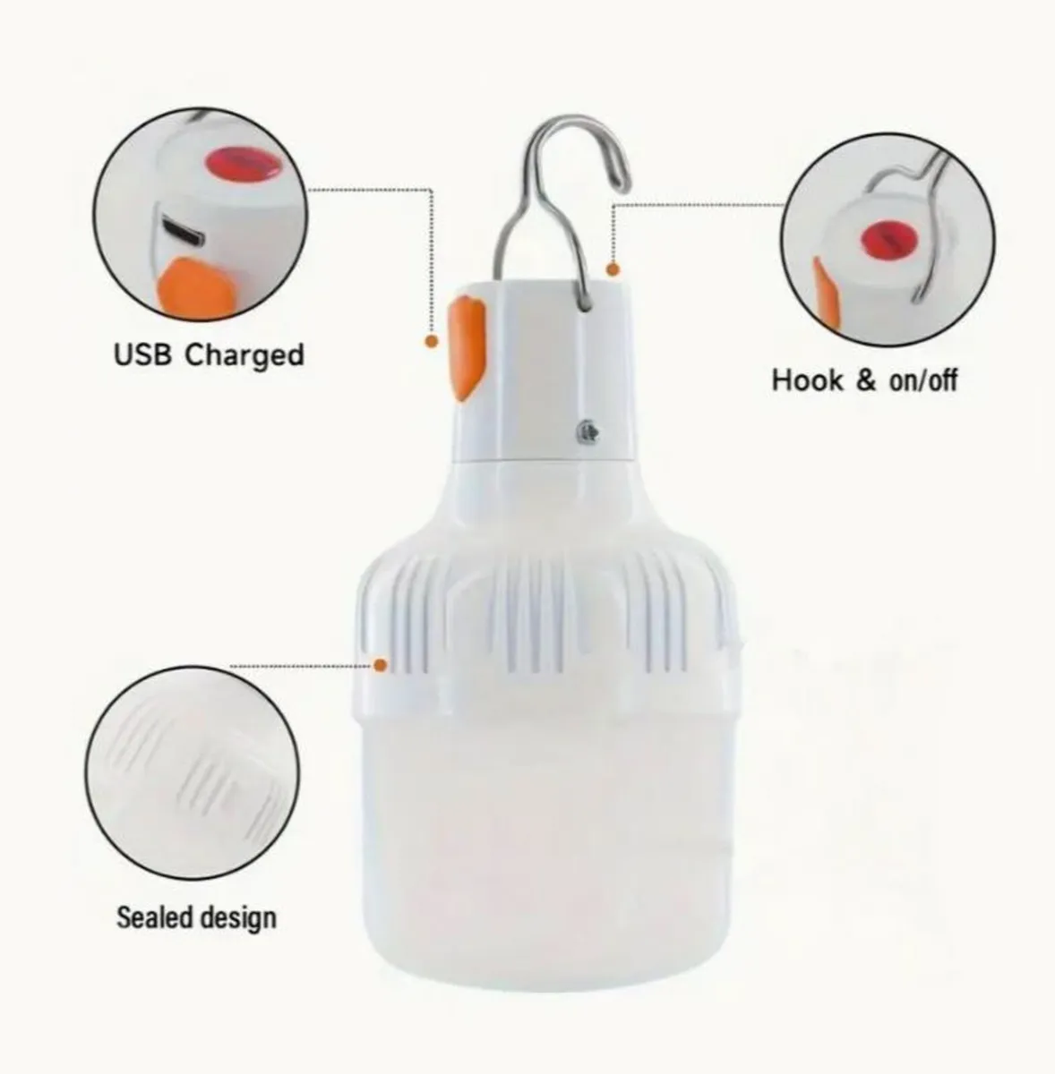 Rechargeable Usb, Camping Lamp (brand New). - Image 2