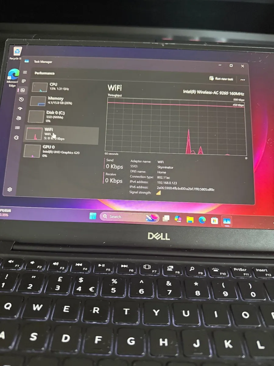 Dell XPS 13 9380 Laptop i7/16GB/256SSD/FHD - Image 4