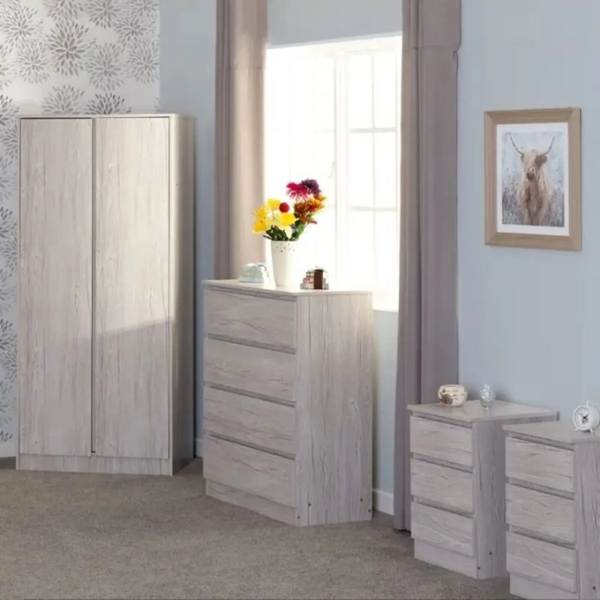 Malvern 4 Piece Bedroom Set / 2 Colours - Image 2