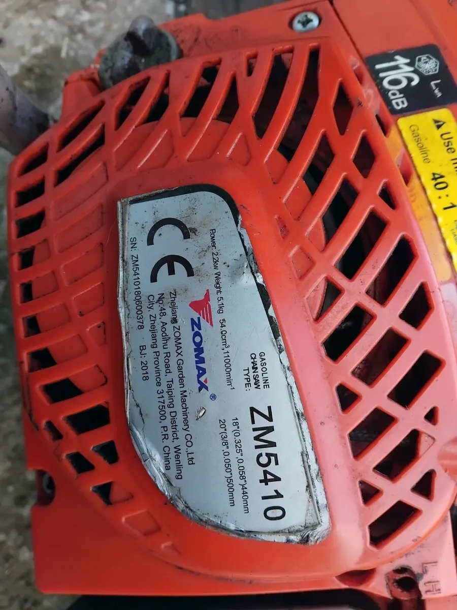 2018 zm5410 chainsaw running very well - Image 2
