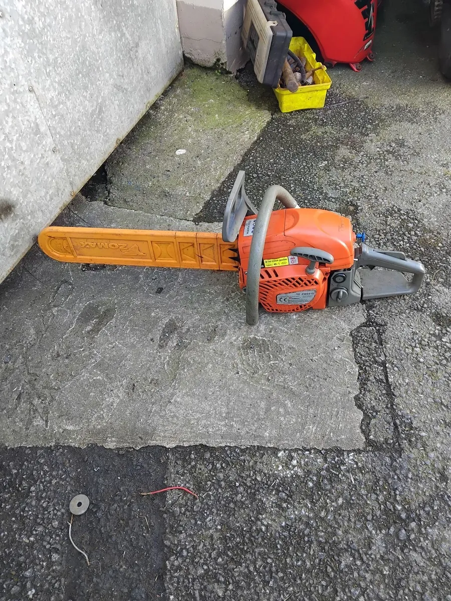 2018 zm5410 chainsaw running very well - Image 1