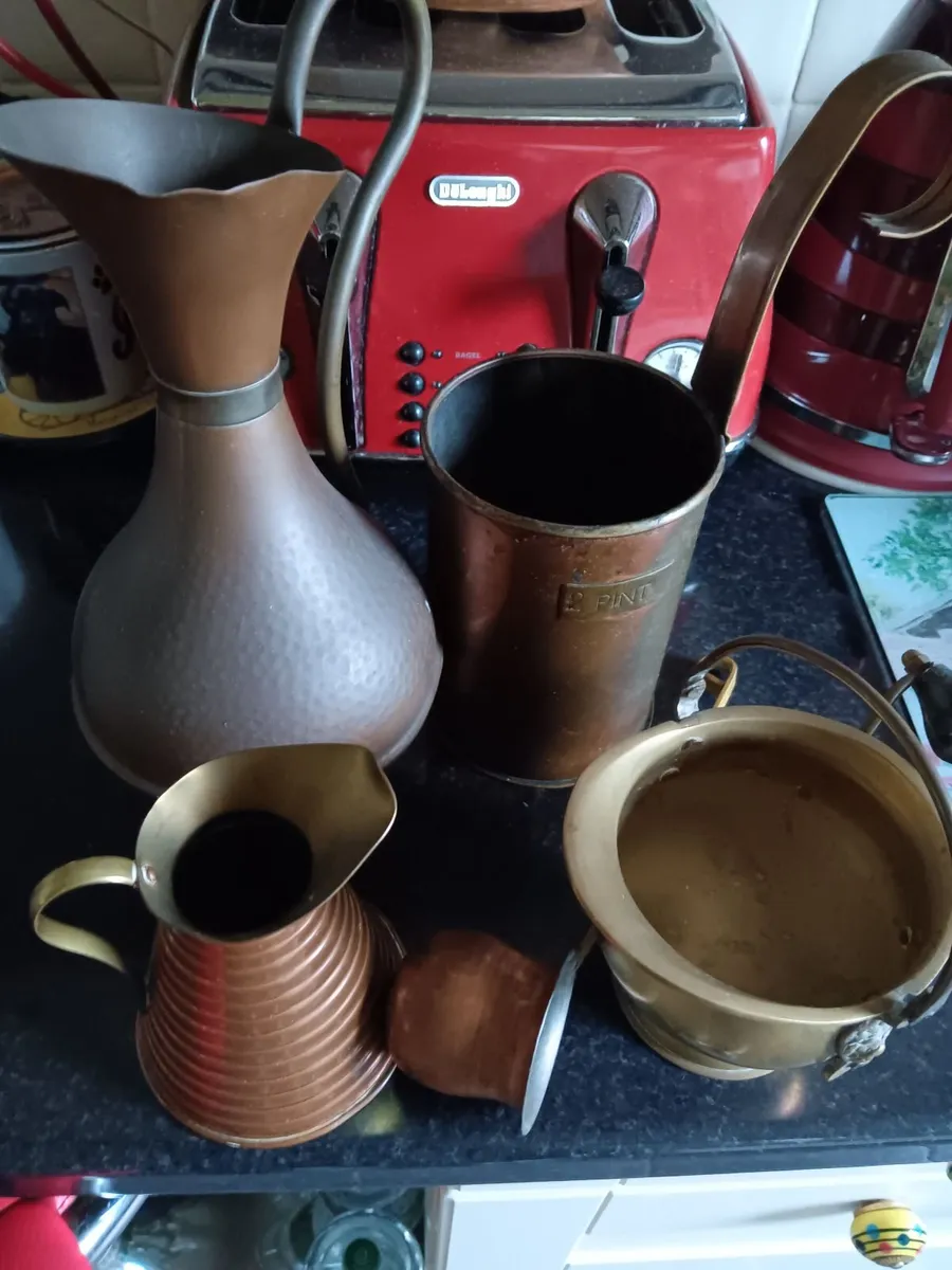 Vintage copper and brass - Image 1
