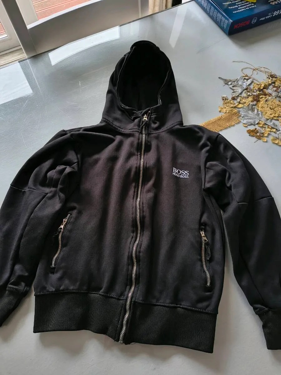 Boss black hoodie - Image 3
