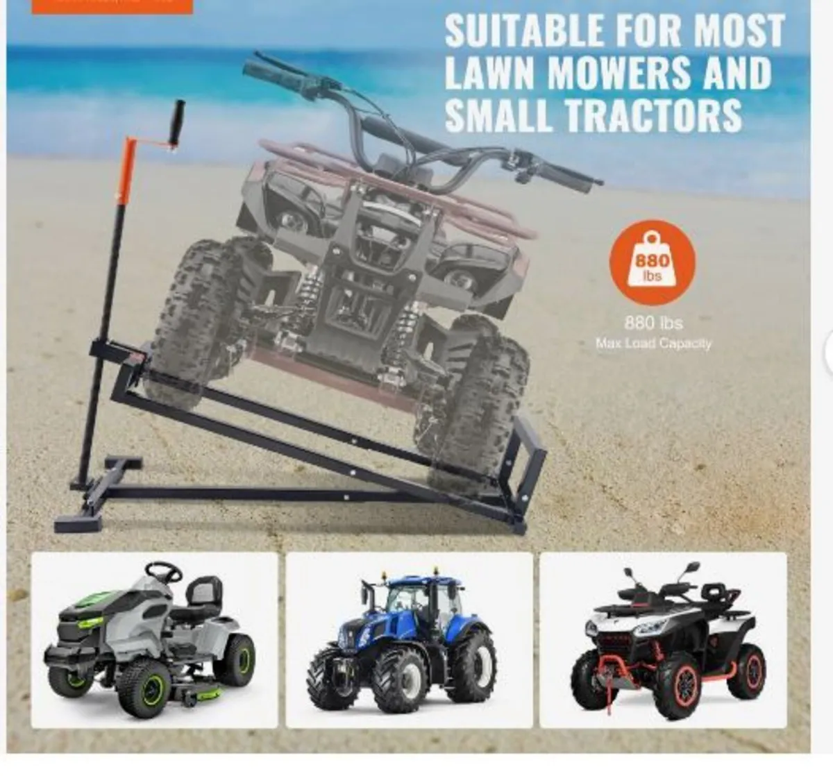 Ride on Lawn Mower Lift Jack - Image 3