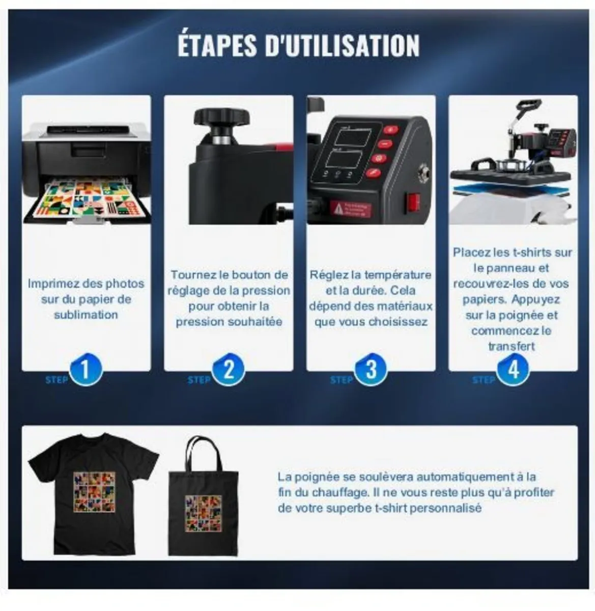 Heat Press, 5 in 1 Heat Press Machine - Image 2