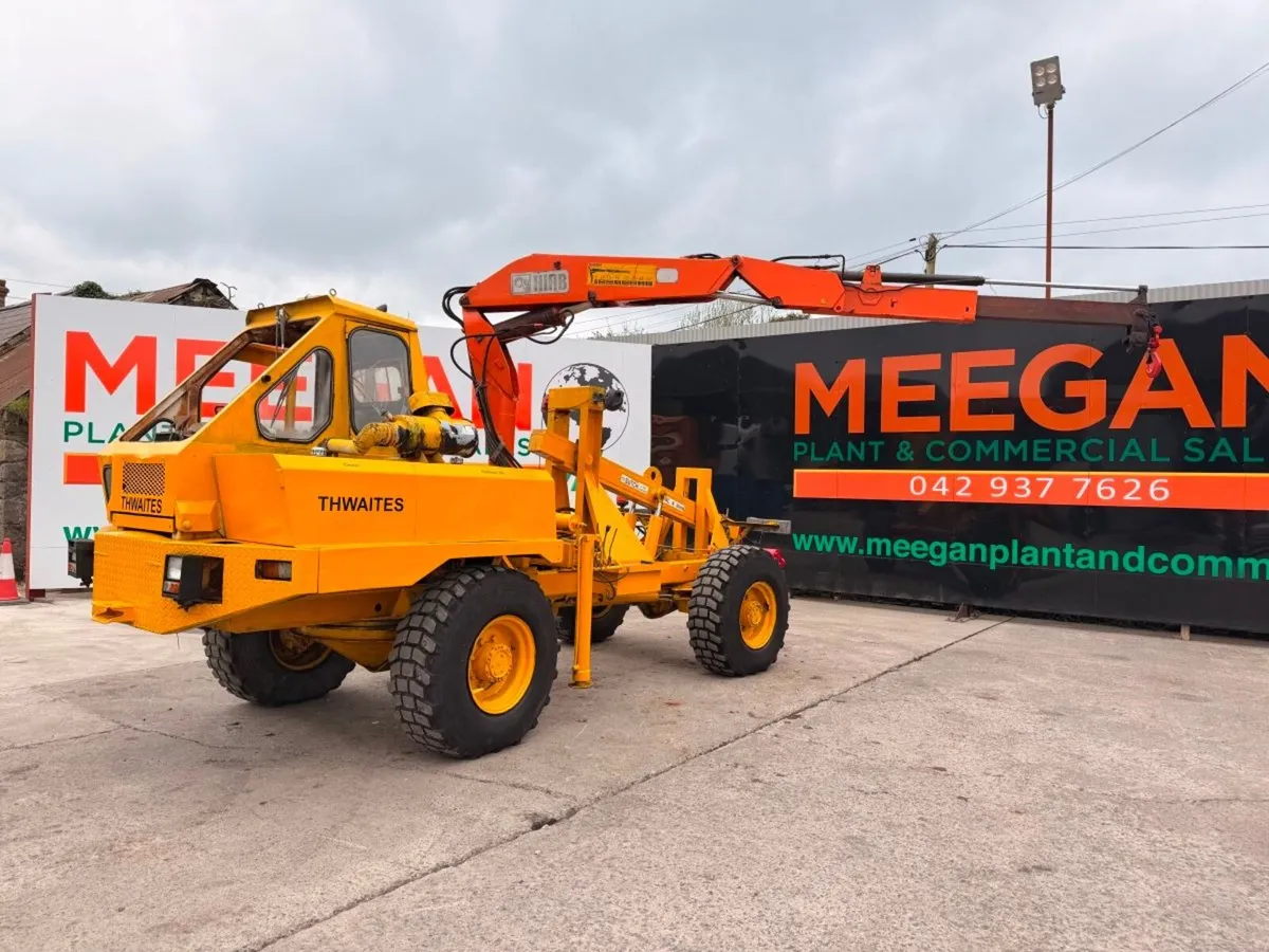 THWAITES HIAB CRANE 4 TON LIFT - RARE MACHINE - Image 1