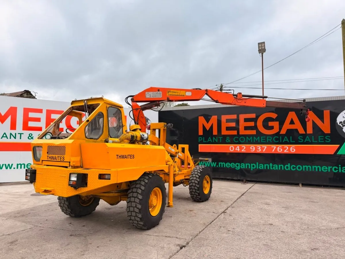 THWAITES HIAB CRANE 4 TON LIFT - RARE MACHINE - Image 3
