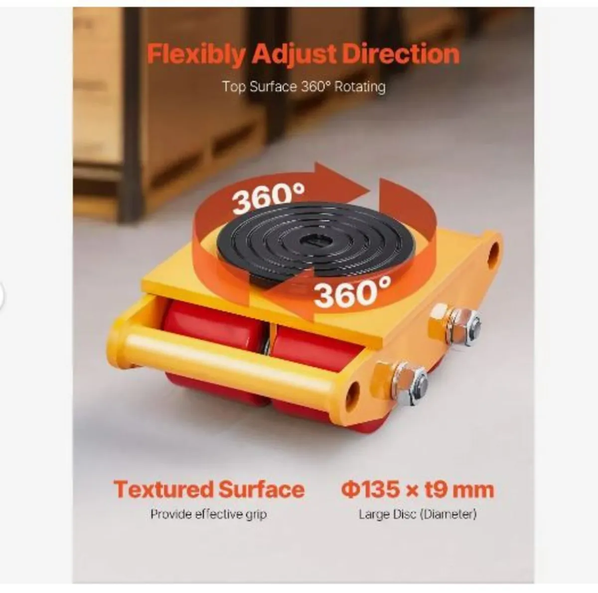 Machinery Skate Dolly, 13,200 LBS/6T Industrial - Image 4
