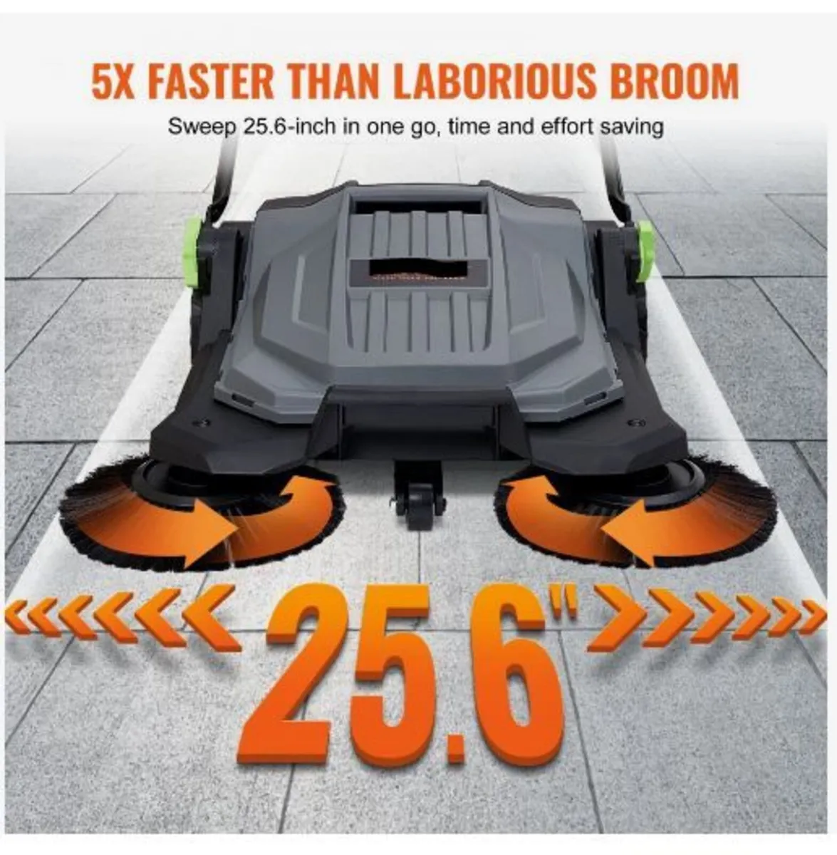 Walk-behind Hand Push Floor Sweeper, 65 cm - Image 3