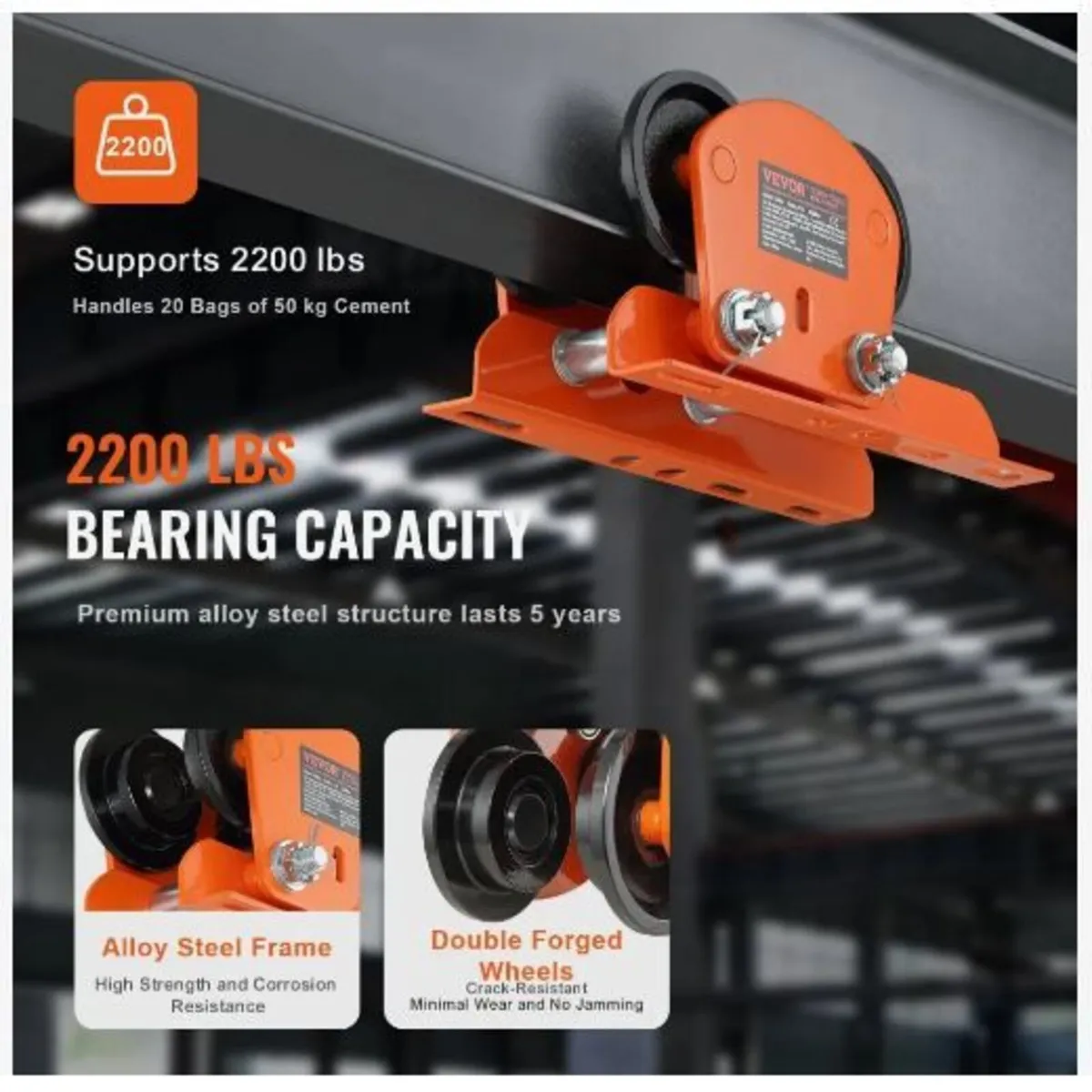 Electric Hoist Manual Trolley - Image 3