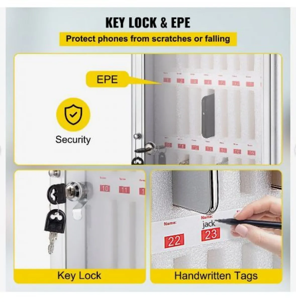 Cell Phone Storage Cabinet, 36 Slots - Image 4