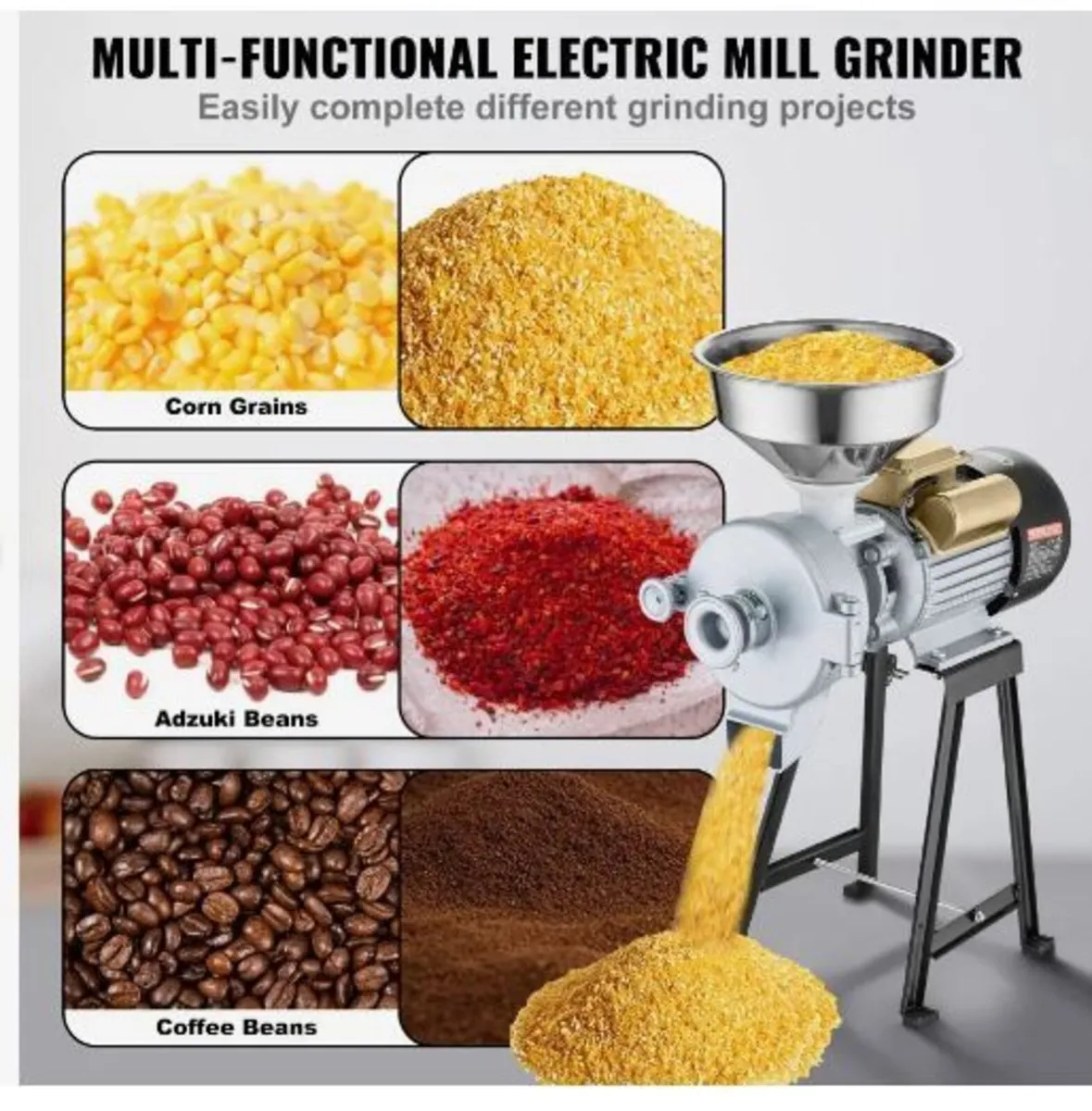 Electric Grain Mill Grinder, 3000W - Image 4