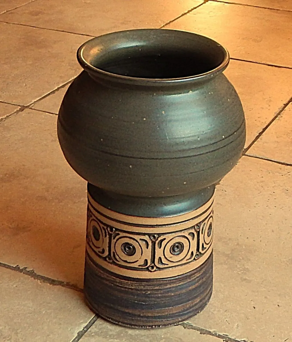 Large Studio Pottery Vase by Jersey Pottery - Image 2