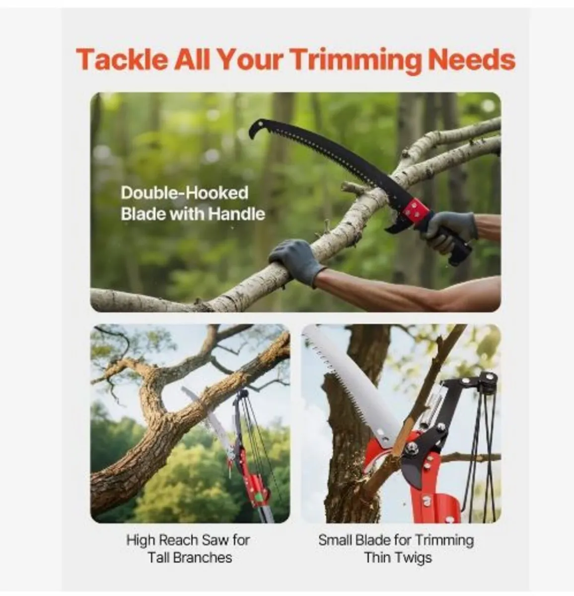 Manual Pole Saw, 118-809.3 cm - Image 3