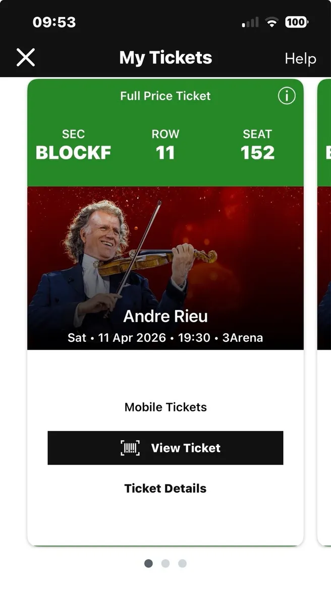 ANDRE RIEU tickets and parking - Image 1