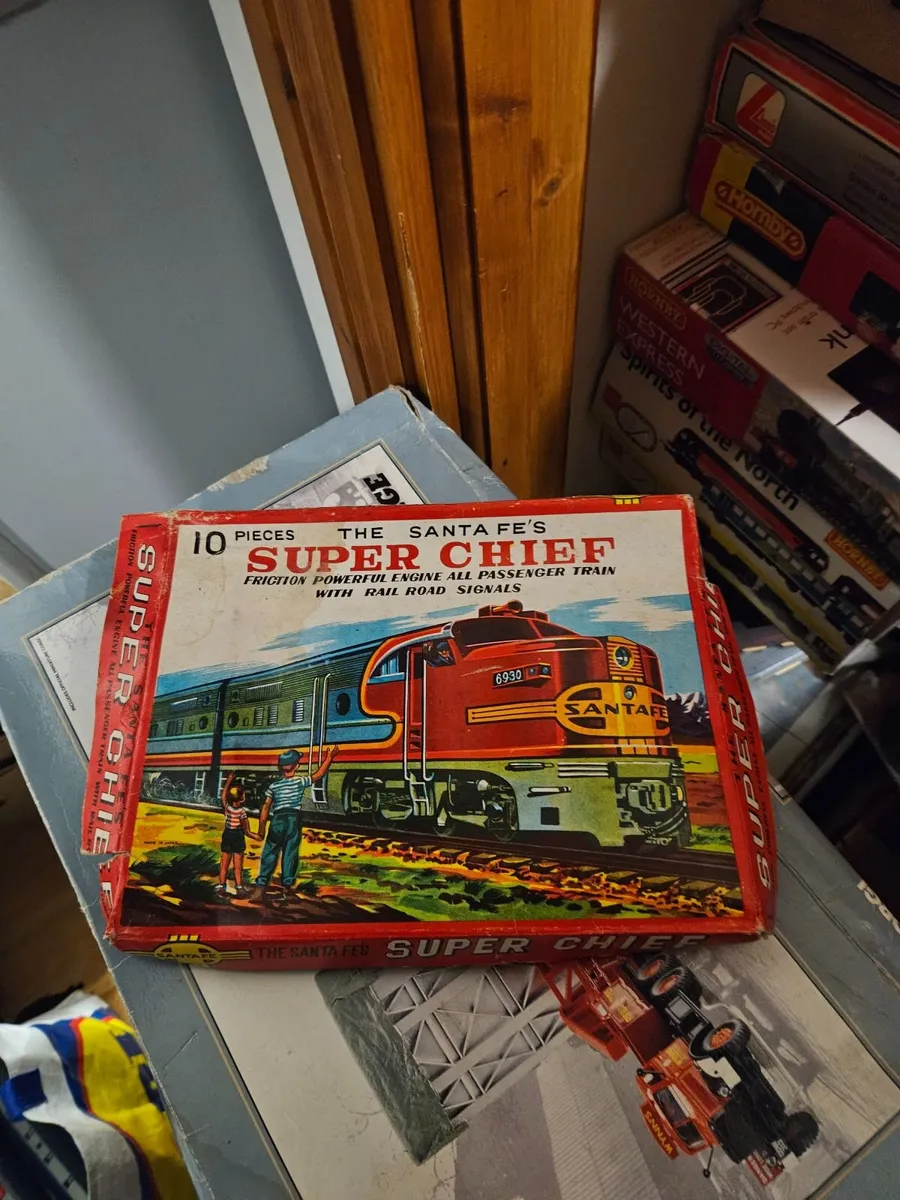 Vintage Retro Tinplate Haji Hornby Train Set - Image 2