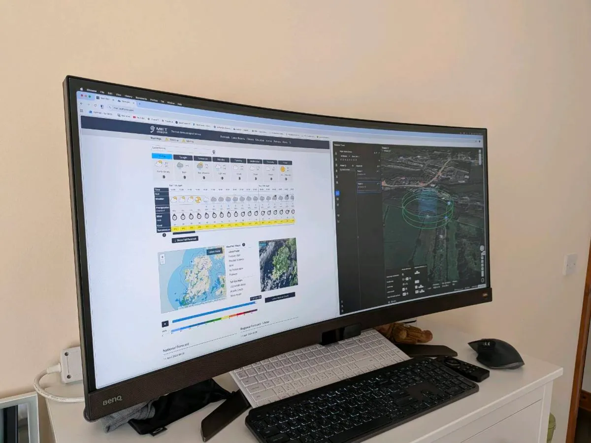 Benq Curved Ultrawide Monitor 38" - Image 1