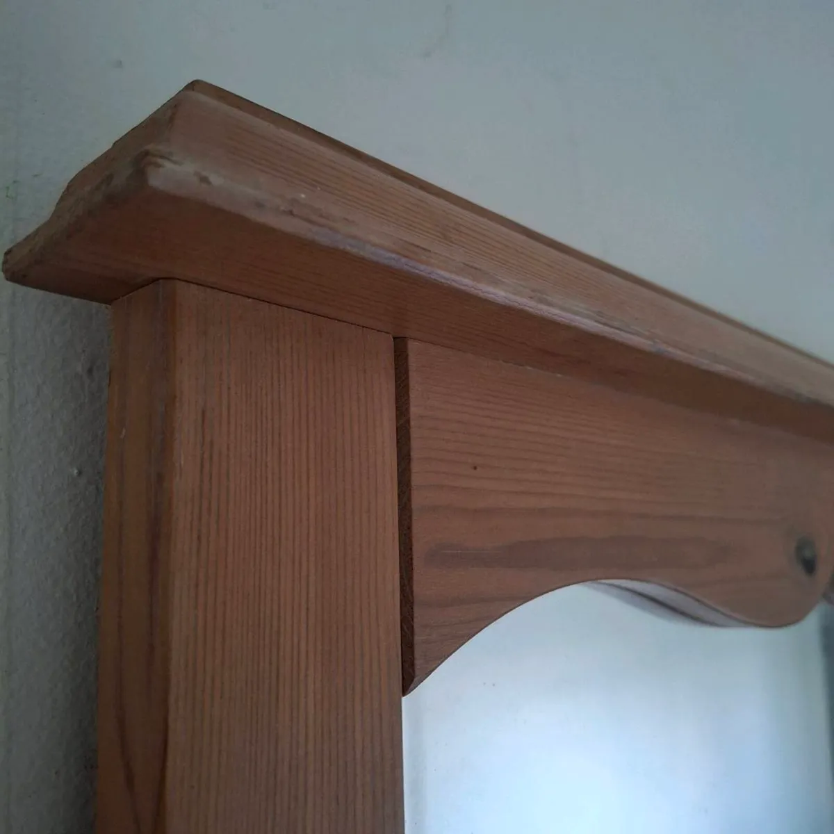 Over Mantle Pine Mirror - Image 2