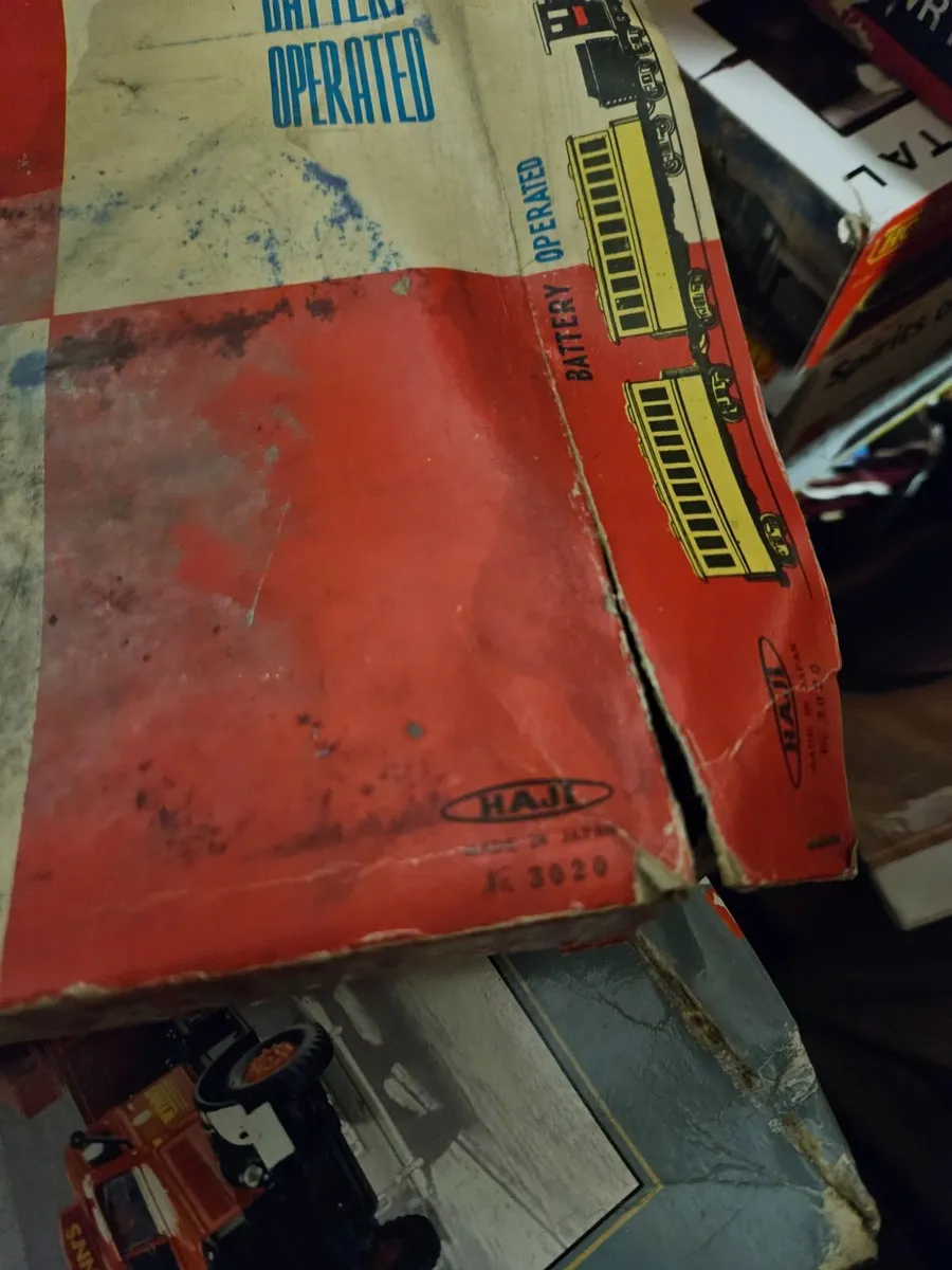 Vintage Retro Tinplate Haji Hornby Train Set - Image 2