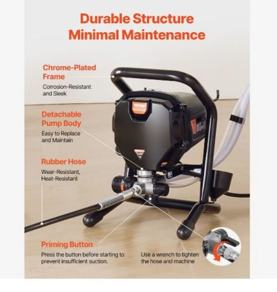 Stand Airless Paint Sprayer, 750W - Image 4