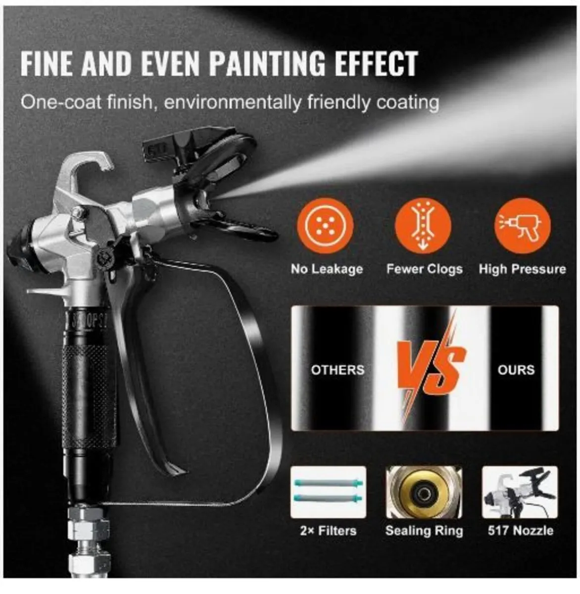 Stand Airless Paint Sprayer, 950W - Image 4