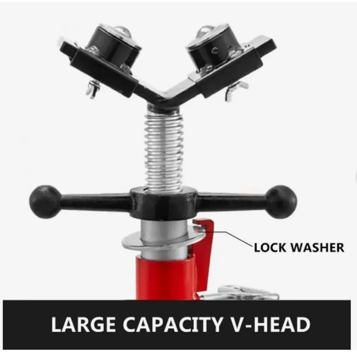 Pipe Jack Stand With 2-Ball Transfer V-Head - Image 2