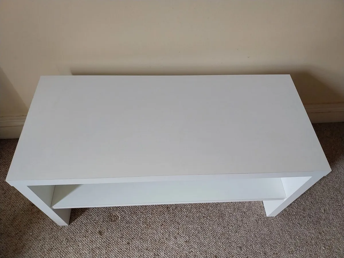 White TV Stand - Image 2