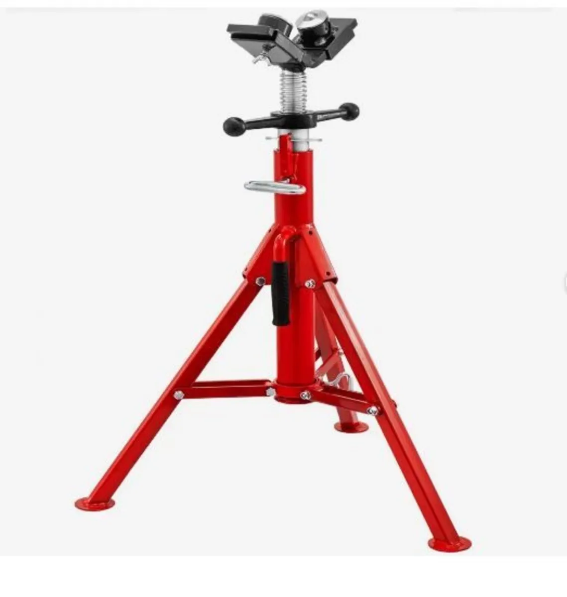 Pipe Jack Stand With 2-Ball Transfer V-Head - Image 1