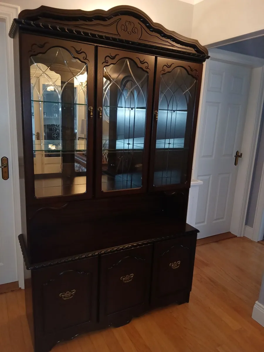 Mahogany sideboard, nest of tables and occasional - Image 1
