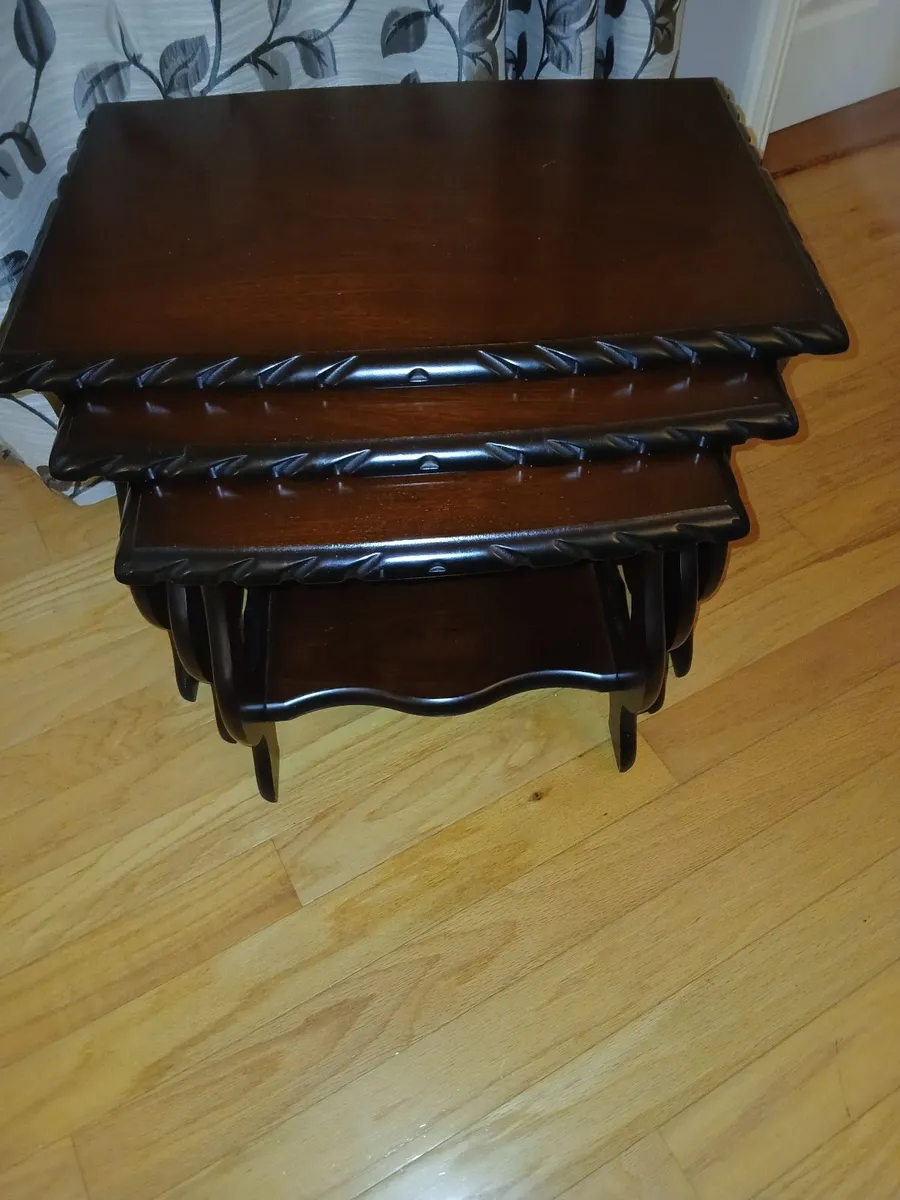 Mahogany sideboard, nest of tables and occasional - Image 2
