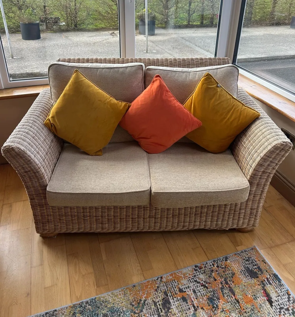 3 Piece Wicker Suite of Furniture - Image 3