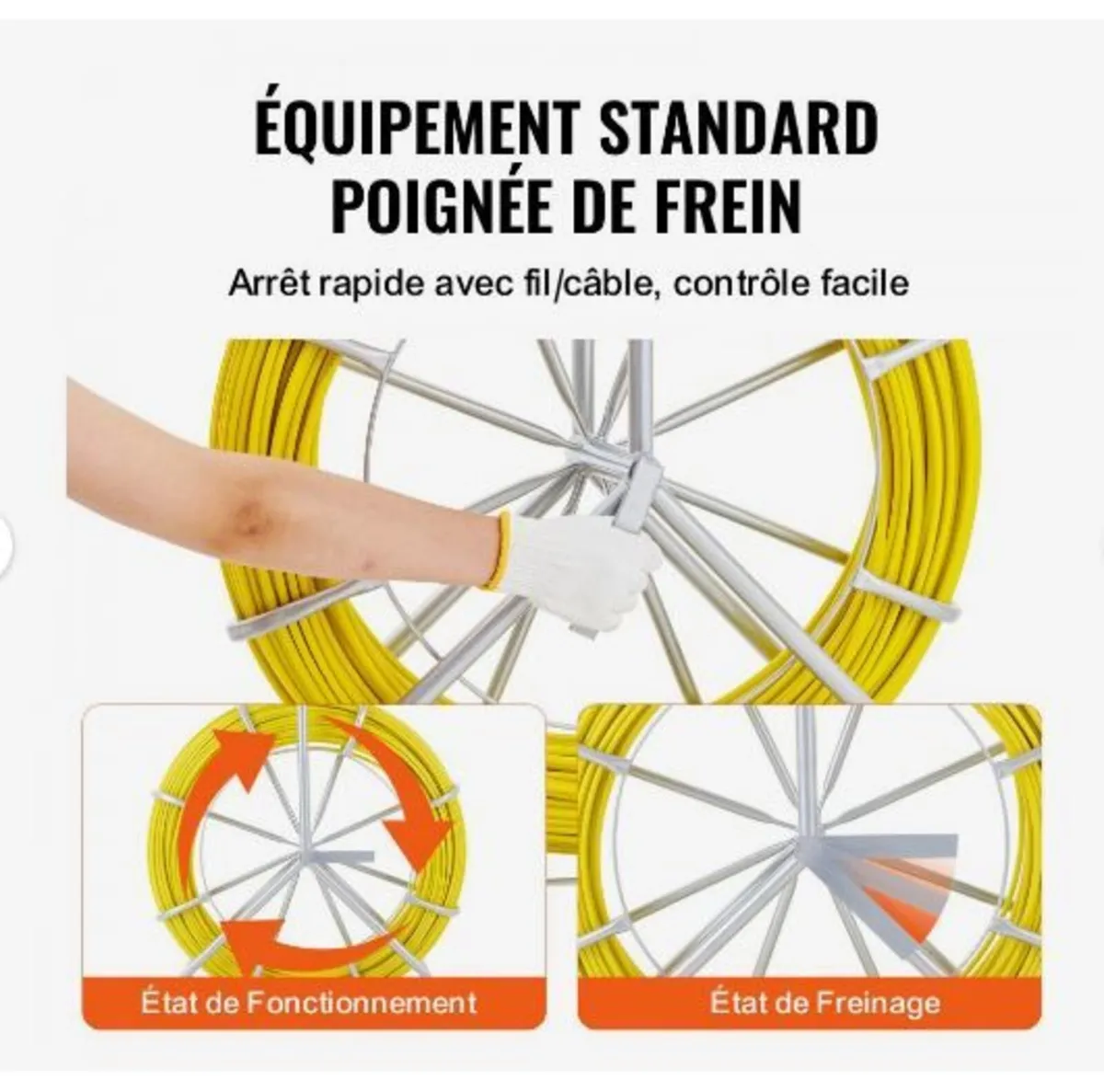 Fish Tape Fiberglass, 129.5 m, 6.4 mm - Image 2