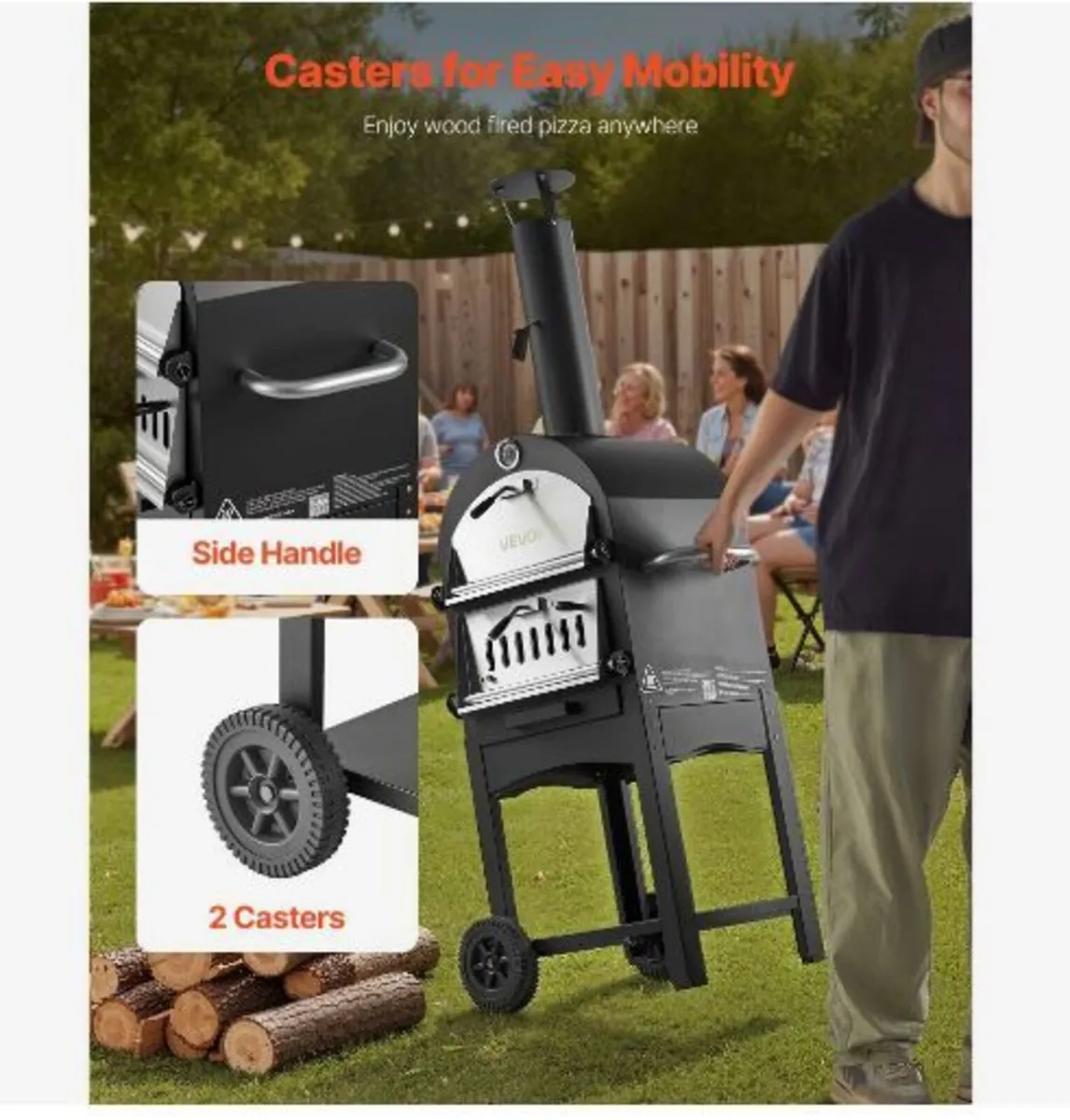 Outdoor Pizza Oven, 12" Pellet Fire - Image 4