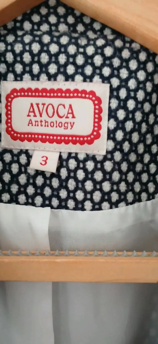 Avoca Anthology Wool Blend Polka Dot Coat - Image 2