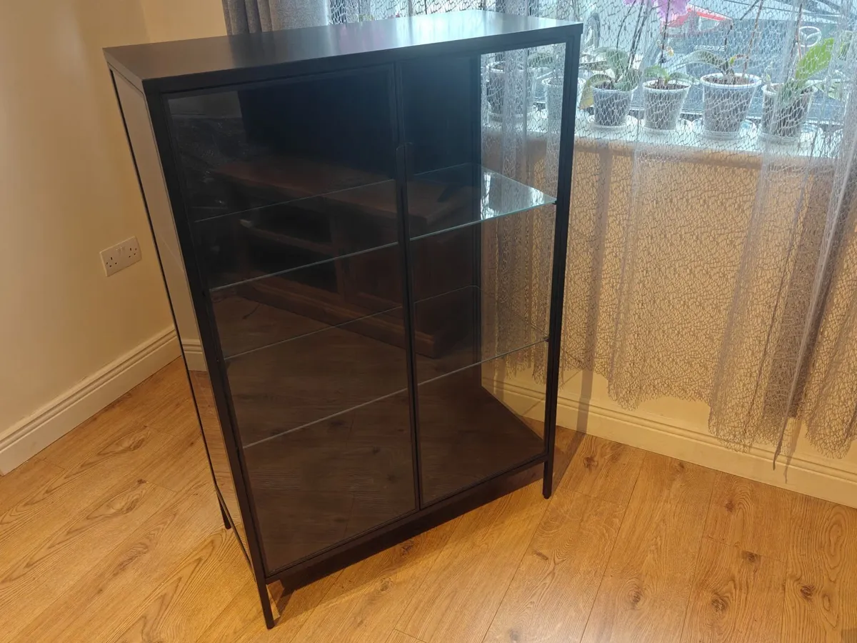 IKEA RUDSTA cabinet (glass doors) – excellent cond - Image 1