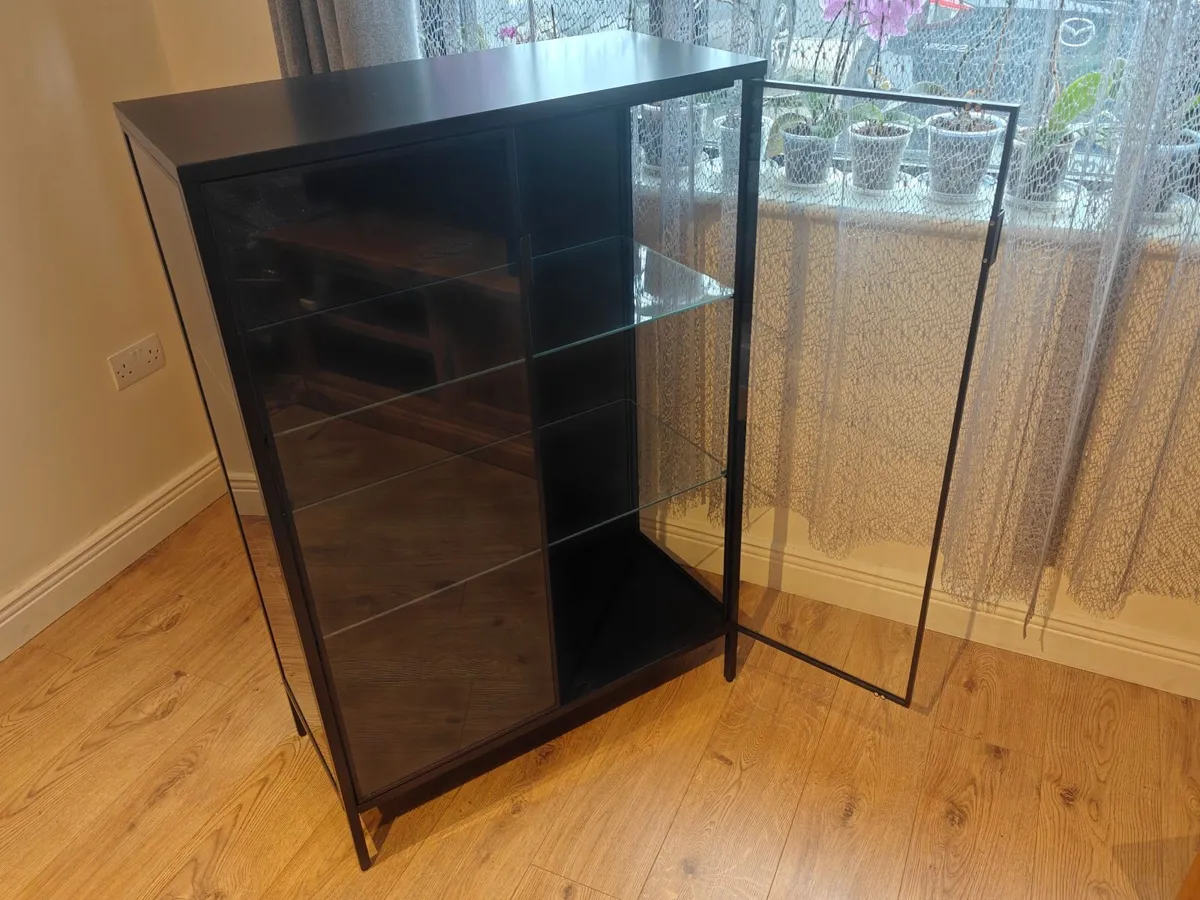 IKEA RUDSTA cabinet (glass doors) – excellent cond - Image 2
